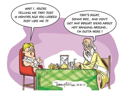 'Wait!...You're telling me that just 12 months ago you looked just like me?!!'