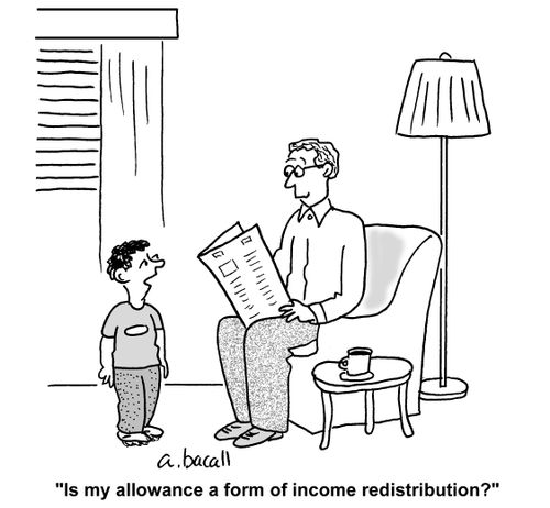 'Is my allowance a form of income redistribution?'