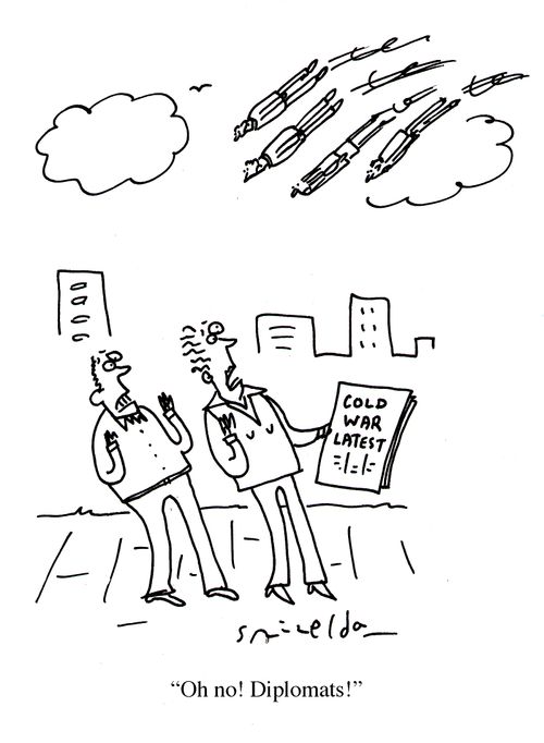 Cold War latest - 'Oh no! Diplomats!'