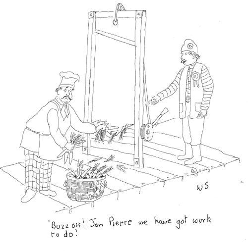 'Buzz off! Jon Pierre we have got work to do.'