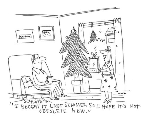 'I bought it last summer, so I hope it's not obsolete now.'