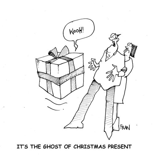 It's the ghost of Christmas present.