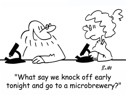 'What say we knock off early tonight and go to a microbrewery?'