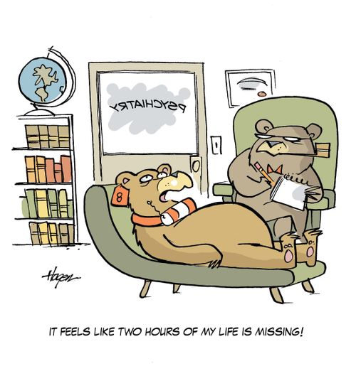 'It feels like two hours of my life is missing.'