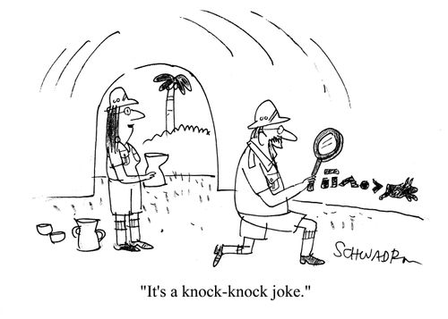 'It's a knock-knock joke.'