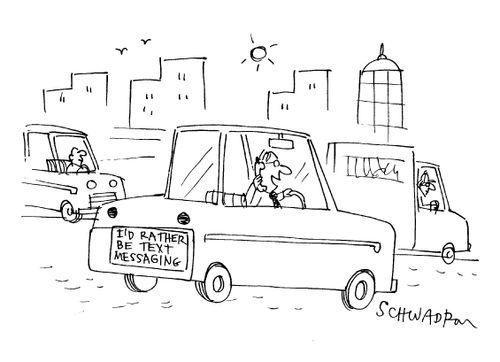 'I'd rather be text messaging.'