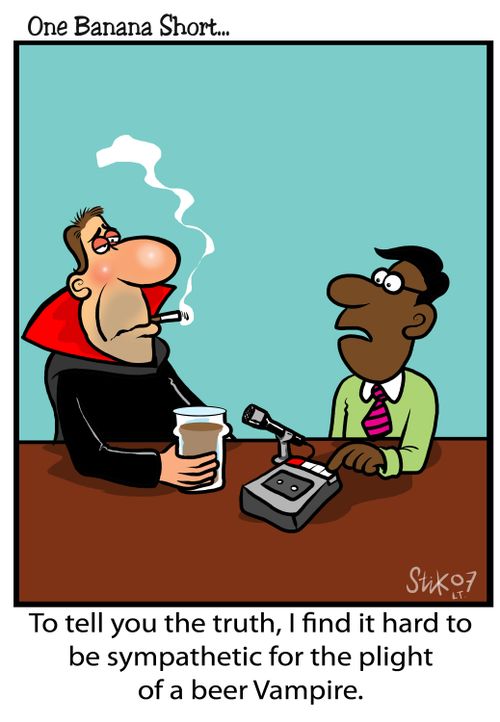 To tell you the truth, I find it hard to be sympathetic for the plight of the beer vampire.