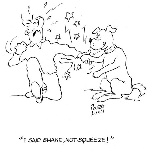 'I said shake, not squeeze!'
