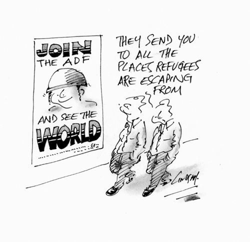 They send you to all the places refugees are escaping from.