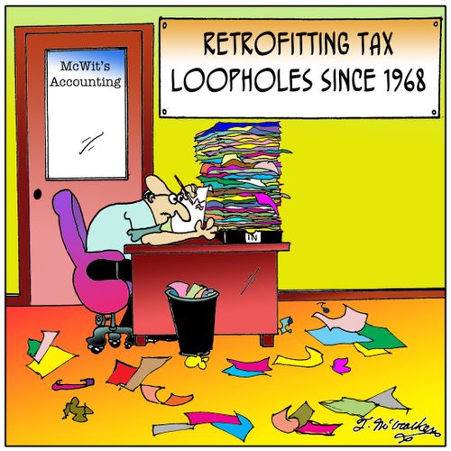 Retrofitting Tax Loopholes Since 1968.