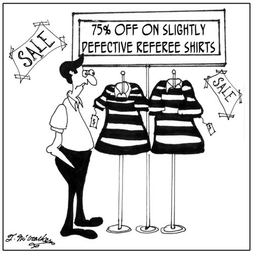75 Off on Slightly Defective Referee Shirts.