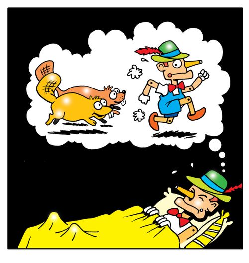 Pinocchio's nightmare.