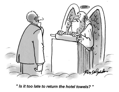 'Is it too late to return the hotel towels?'