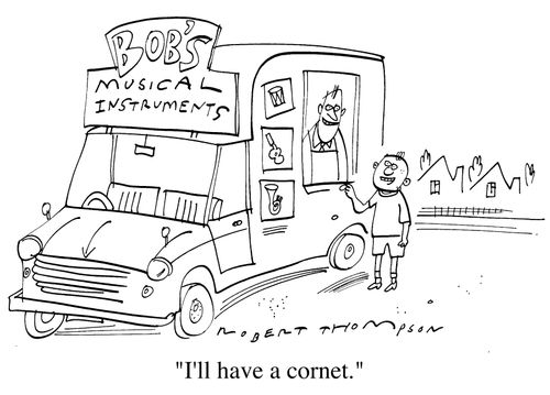 Bob's Musical Intruments - "I'll have a cornet."