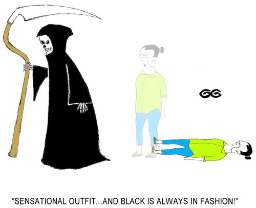 "Sensational outfit...and black is always in fashion!"