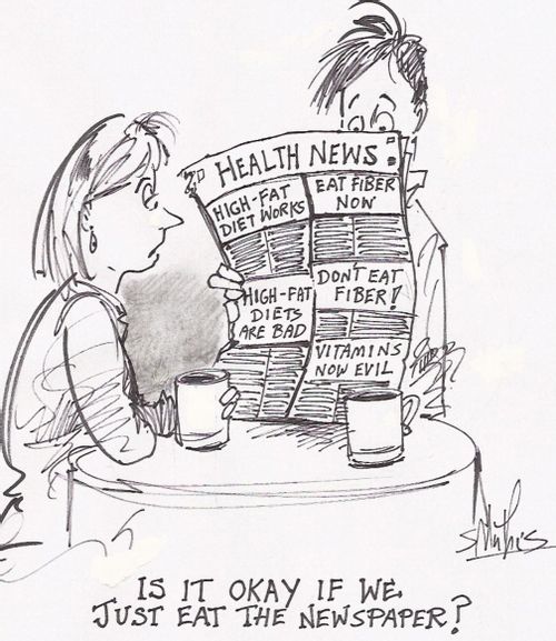 'Is it okay if we just eat the newspaper?'