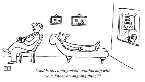 'And is this antagonistic relationship with your father an ongoing thing?'
