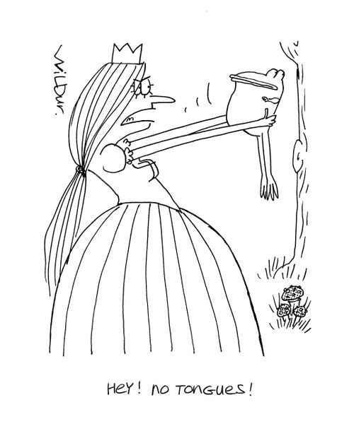 'Hey! No Tongues!'