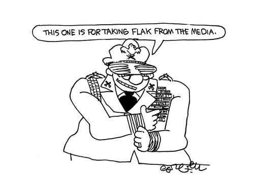 'This one is for taking flak from the media.'