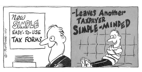 New simple easy-to-use tax forms...
