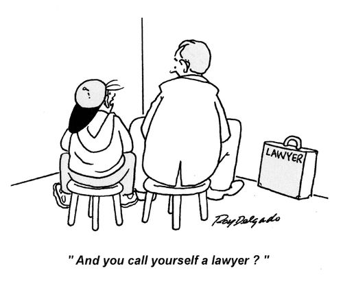 'And you call yourself a lawyer?'