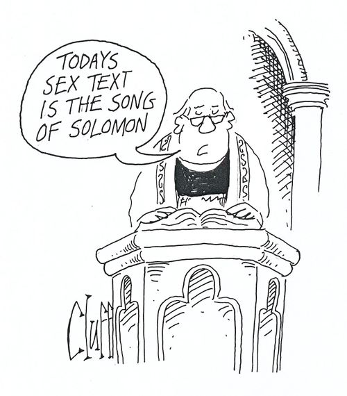 'Today's sex text is the song of Solomon.'