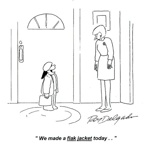 'We made a flak jacket today!'
