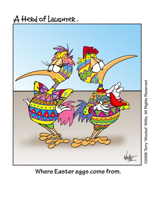 Where Easter eggs come from.
