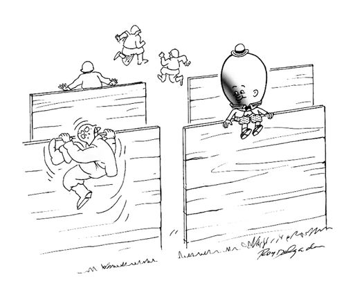 Humpty Dumpty on assault course