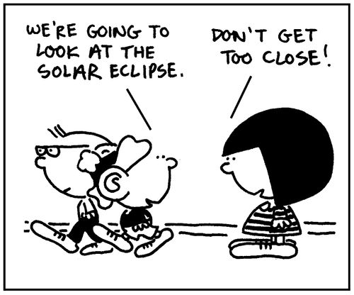 'We're going to look at the solar eclipse.'