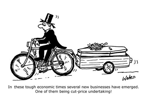 In these tough economic times several new businesses have emerged. One of them being cut-price undertaking!