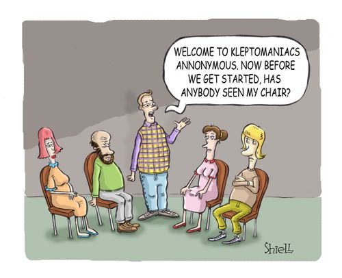 Kleptomaniacs Anonymous.