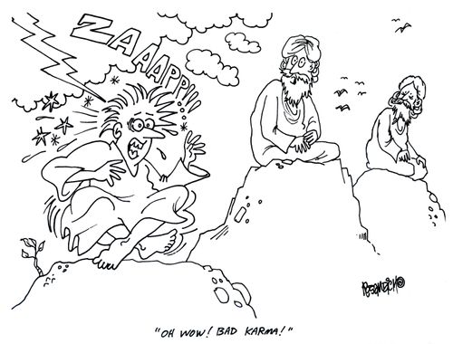 'Oh wow! Bad karma!'