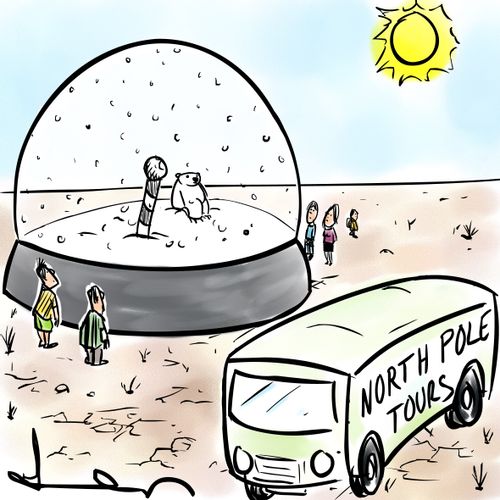 Desert tour of the North pole