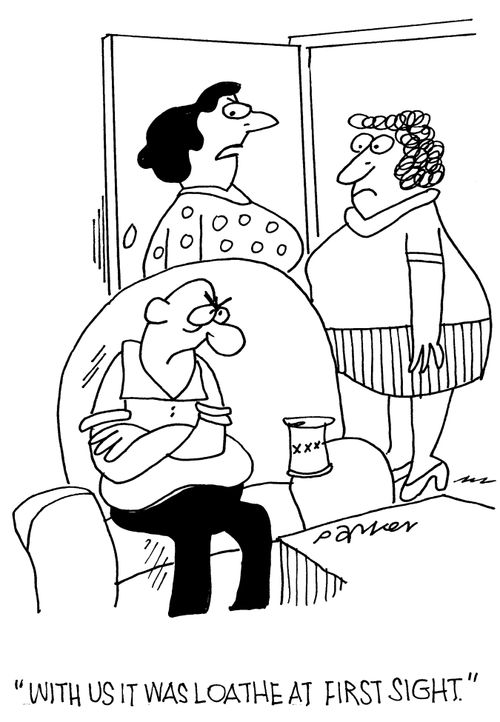 'With us it was loathe at first sight.'