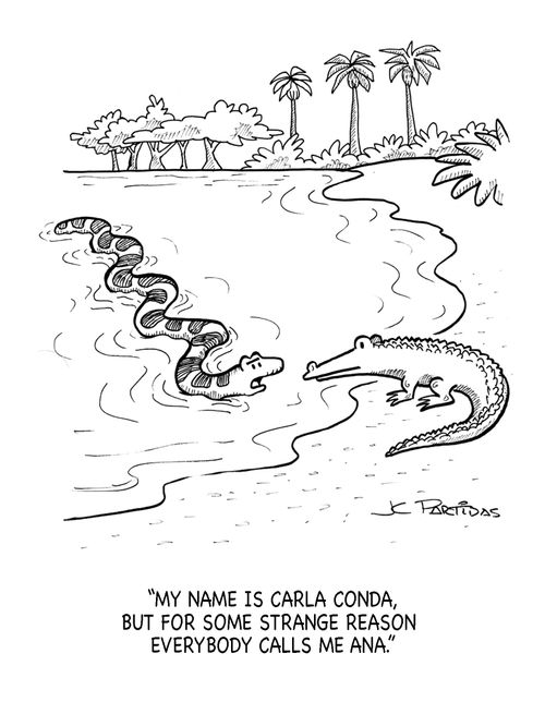'My name is Carla Conda, but for some strange reason everybody calls me Ana'