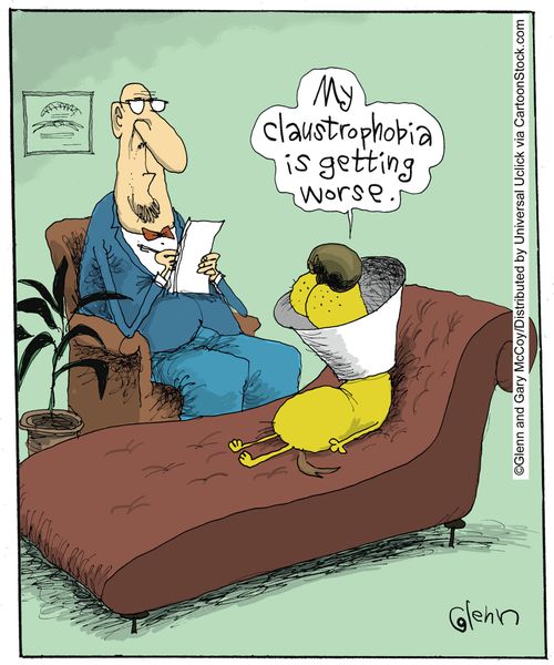 'My claustrophobia is getting wrong.'