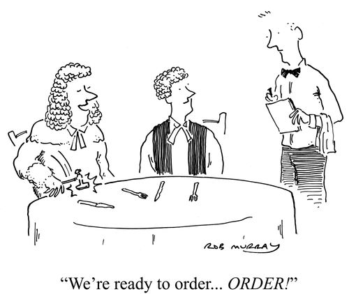 'We're ready to order... ORDER!'
