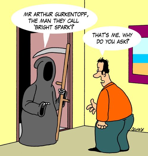 'Mr Arthur Gurkentopf, the man they call 'Bright Spark'?'