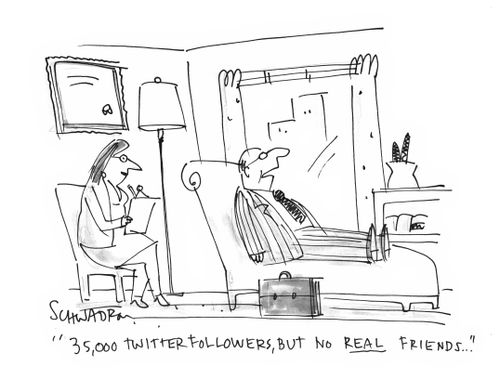 '35,000 twitter followers, but no real friends...'