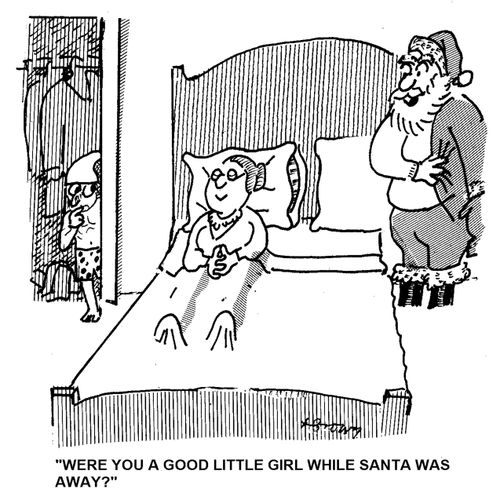 'Were you a good little girl while Santa was away'