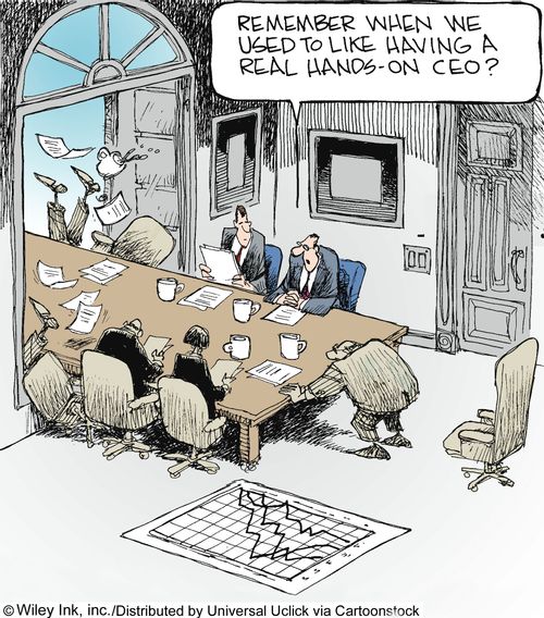 'Remember when we used to like having a real hands on CEO?'