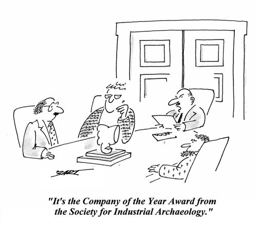 'It's the Company of the Year Award from the Society for Industrial Archaeology.'