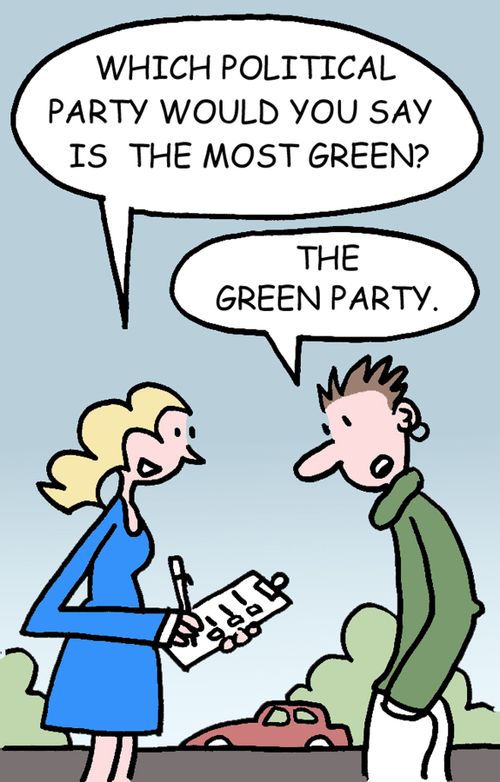 'Which political party would you say is the most green?'
