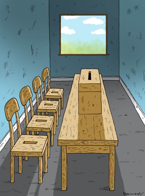 The polling station
