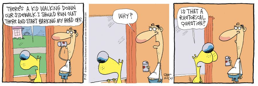 'Is that a rhetorical question?'