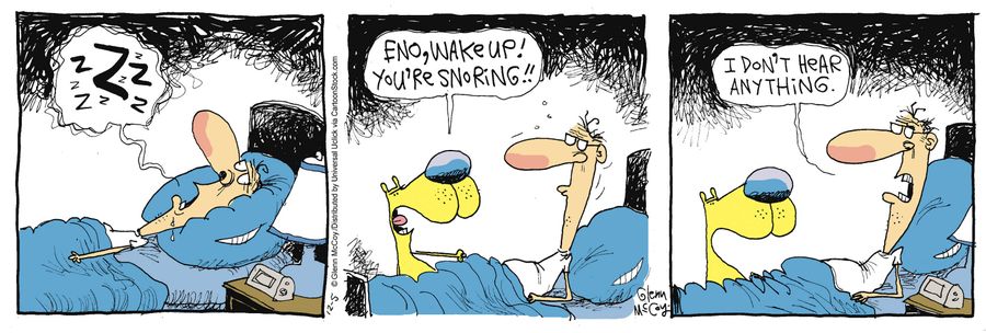 'I don't hear anything.'