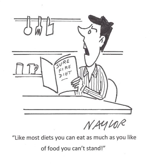 'Like most diets you can eat as much as you like of food you can't stand!'