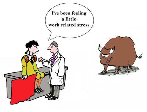 'I've been feeling a little work related stress.'