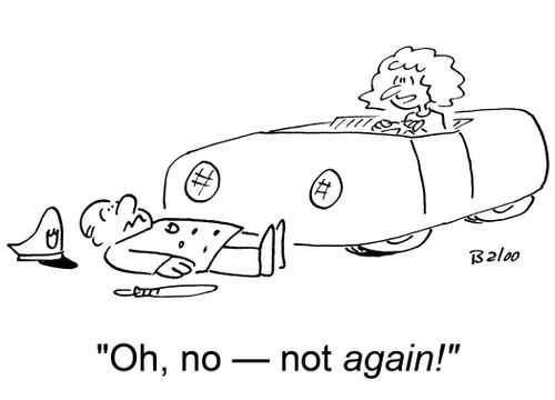 'Oh, no -- not again!'